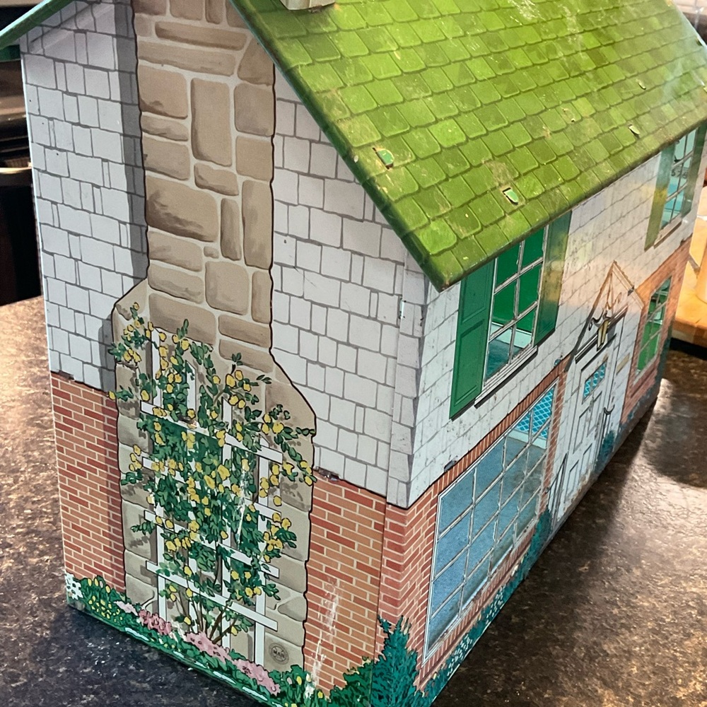 Vintage Marx Dollhouse Tin Metal Litho 1:12 Scale Miniature Mini House 1950s - Picture 3 of 15